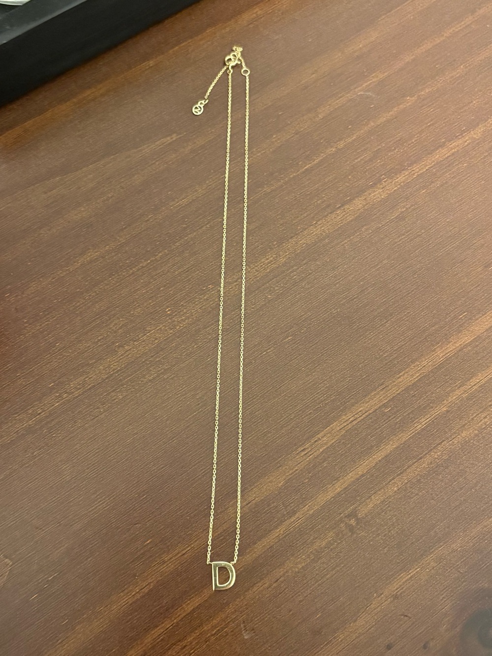 Mejuri LETTER NECKLACE - D 14K Gold